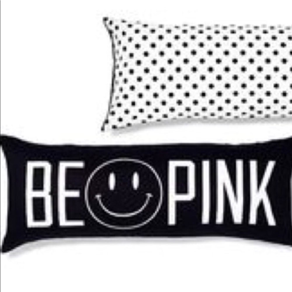 ***SOLD***RARE VS PINK HAPPY FACE BODY PILLOW NEW IN PACKAGE